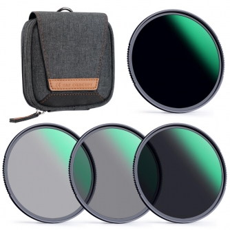 Neutral Density Filters - K&F Concept 72MM Nano-X Series,Green Coated, ND4+ND8+ND64+ND1000 Filter Kit SKU.1634 - quick order from manufacturer