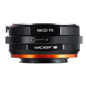 Objektīvu adapteri - K&F Concept Nikon NIK(G)-FX PRO high precision lens adapter (orange) M18115 Lens Adapter KF06.443 - ātri pasūtīt no ražotāja