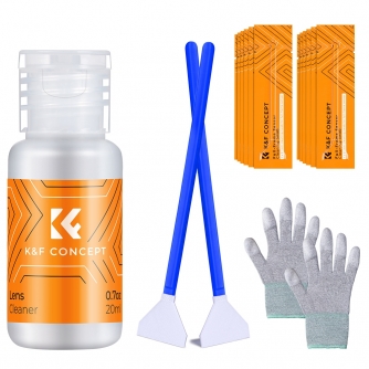 Cleaning Products - K&F Concept 24mm DSLR or SLR Camera APS-C Sensor Cleaning Swab Kit (16pcs*cleaning swab + 1*20ml cleaning li SKU.1599 - quick order from manufacturer