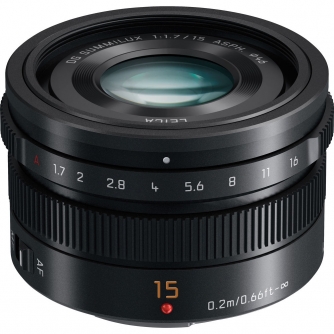 Mirrorless Lenses - Panasonic Leica DG Summilux 15mm/F1,7 (Black) H-X015E-K - quick order from manufacturer