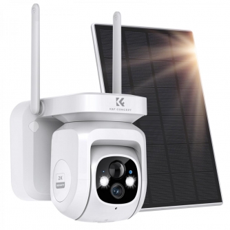 Medību kameras - K&F Concept K&F WIFI solar security camera System solar camera PIR human sensor + 2-Way Audio KF50.0010 - быстр