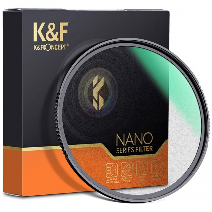 Soft Focus Filters - K&F Concept 82MM Nano-X Black Mist Filter 1, HD, Waterproof, Anti Scratch, Green Coated KF01.1695 - quick order from manufacturer