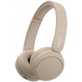 Headphones - Sony wireless headset WH-CH520, beige WHCH520C.CE7 - quick order from manufacturer