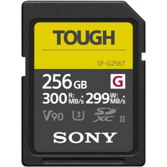 Atmiņas kartes - Sony atmiņas karte SDXC 256GB G Tough UHS-II C10 V90 SFG256T.SYM - ātri pasūtīt no ražotāja