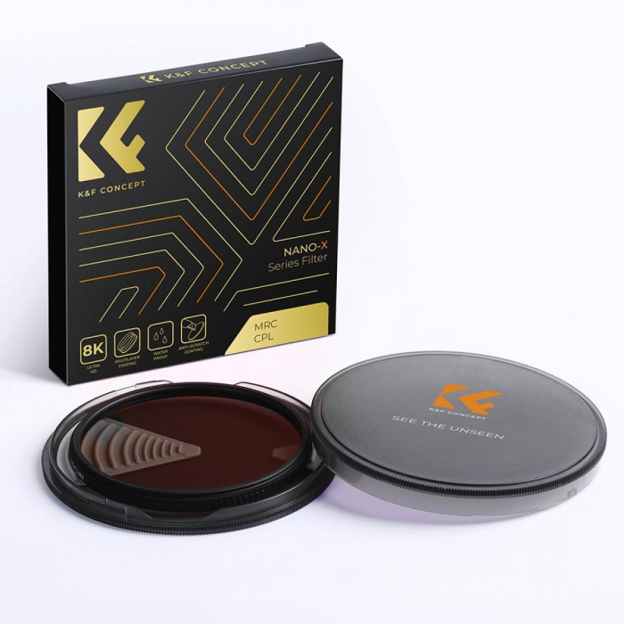 ND фильтры - K&F Concept K&F 95MM XC16 Nano-X B270 CPL Filter, HD, Waterproof, Anti Scratch, Green Coated KF01.1363V1 - быстрый 