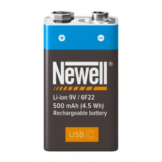 Batteries and chargers - Newell 9 V USB-C 500 mAh Akku - quick order from manufacturer