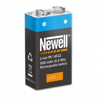 Батарейки и аккумуляторы - Аккумулятор Newell 9 В USB-C 500 мАч - быстрый заказ от производителя