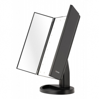 Make-up Mirror - Humanas HS-ML04 makeup mirror with LED backlight - black - quick order from manufacturer