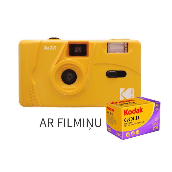 Плёночные фотоаппараты - Tetenal KODAK M35 reusable camera Milk Tea - быстрый заказ от производителя