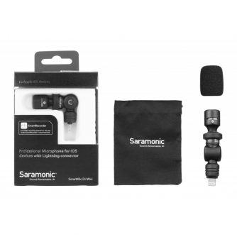 Smartphone Microphones - SARAMONIC SMARTMIC DI mini flexible microphone for ios devices with Lightning - быстрый заказ от произ