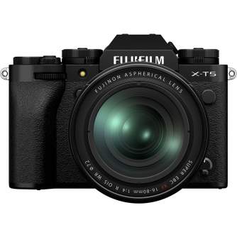 Mirrorless Cameras - Fujifilm X-T5 mirrorless camera XF16-80mm F4 R OIS WR Black - quick order from manufacturer