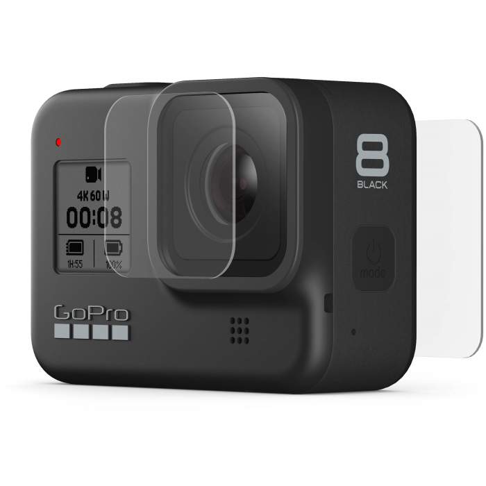 GoPro tempered glass lens + screen protectors HERO8 Black AJPTC-001