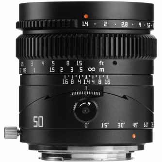 SLR Objektīvi - Ttartisan Tilt 50mm f/1.4 Lens for Full Frame Cameras - ātri pasūtīt no ražotāja