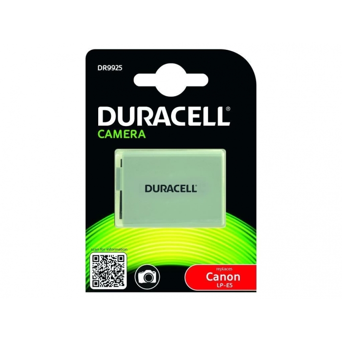 Baterijas, akumulatori un lādētāji - Duracell DR9925 Battery for Canon LP-E5 1020mAh 7.4V - ātri pasūtīt no ražotāja