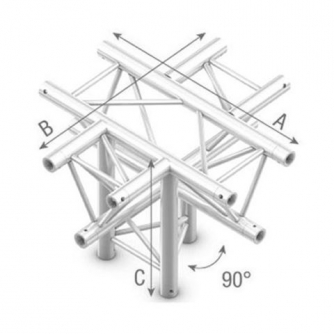 StudiokingTrussT-Cross90Degree5WayApexDown