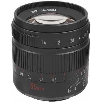 Mirrorless Lenses - 7artisans 55mm F1.4 II Fuji FX - quick order from manufacturer