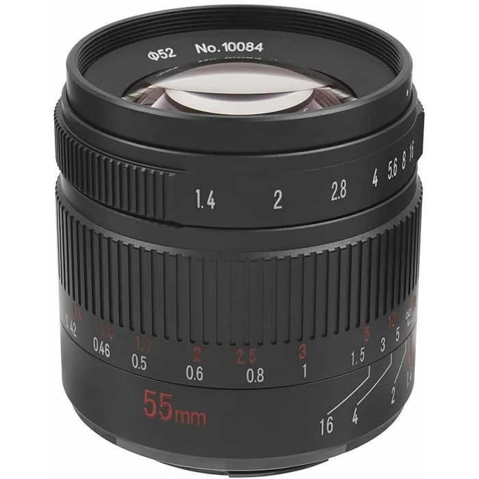 Mirrorless Lenses - 7artisans 55mm F1.4 II Canon EOS-M - quick order from manufacturer