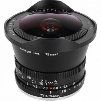 Mirrorless Lenses - Ttartisan 7.5mm f2.0 Fuji X Fisheye Lens - quick order from manufacturer