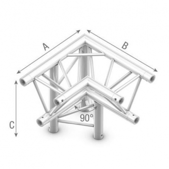 Other studio accessories - Studioking Truss Triangle 90 Degree Angle Down Left Top Down - quick order from manufacturer