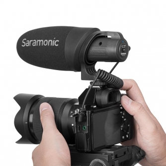 On-Camera Microphones - Saramonic CamMic+ microphone for dslr, cameras & smartphones - quick order from manufacturer