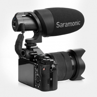 On-Camera Microphones - Saramonic CamMic+ microphone for dslr, cameras & smartphones - quick order from manufacturer