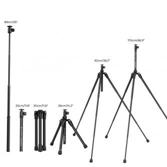 Tripod Accessories - K&F Concept E224A3+BH-18 BLACK KF09.120 - quick order from manufacturer