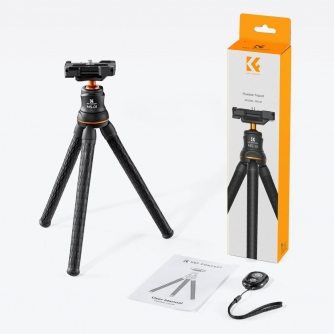 Statīvu aksesuāri - K&F Concept Mini Tripod with Bluetooth Control KF09.129 - ātri pasūtīt no ražotāja