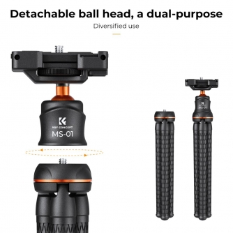 Statīvu aksesuāri - K&F Concept Mini Tripod with Bluetooth Control KF09.129 - ātri pasūtīt no ražotāja