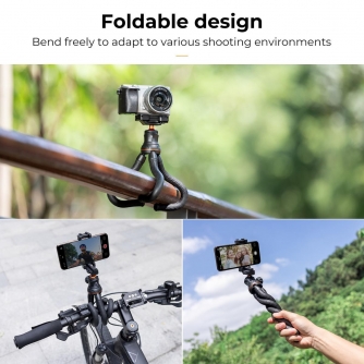 Statīvu aksesuāri - K&F Concept Mini Tripod with Bluetooth Control KF09.129 - ātri pasūtīt no ražotāja