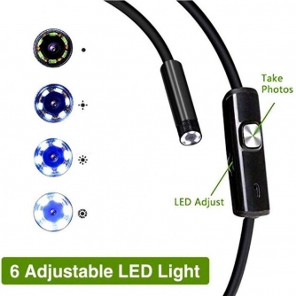 Kompaktkameras - K&F Concept Wireless USB Inspection Camera, Waterproof Endoscope Inspection Camera with 6 LED Lights, 3 in 1 GW45.0005 - ātri pasūtīt no ražotāja