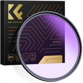 Nakts filtri - K&F Concept 52MM XK44 Natural Night Filter, HD, Waterproof, Anti Scratch, Green Coated KF01.1115 - ātri pasūtīt no ražotāja