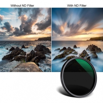 Neutral Density Filters - K&F Concept 58MM MV36 Slim Variable/Fader NDX, ND8~ND2000, Waterproof, Anti - quick order from manufacturer