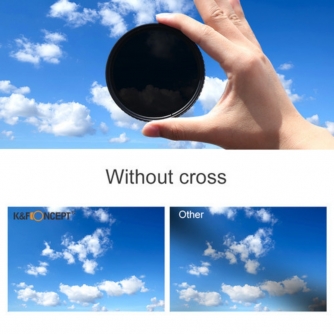 ND neitrāla blīvuma filtri - K&F Concept 67MM Nano-X Variable/Fader ND Filter, ND2~ND32, W/O Black Cross - ātri pasūtīt no ražotāja