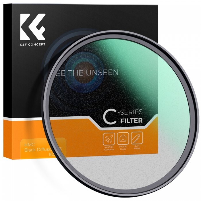 Soft Focus Filters - K&F Concept 62MM C Series Black Mist Filter 1/8, Ultra-thin multilayer Green - quick order from manufacturer