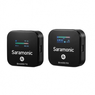 Bezvadu piespraužamie mikrofoni - Saramonic Blink900 B1 wireless audio transmission kit (RX + TX) - быстрый заказ от производите