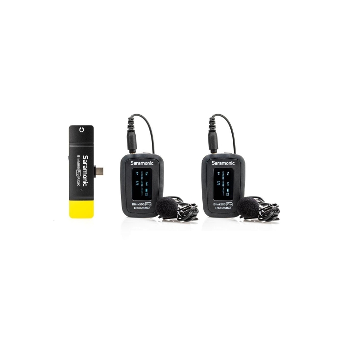 Wireless Lavalier Microphones - Saramonic Blink500 Pro B6 Wireless Audio Transmission Kit (RXUC + TX + TX) - quick order from manufacturer