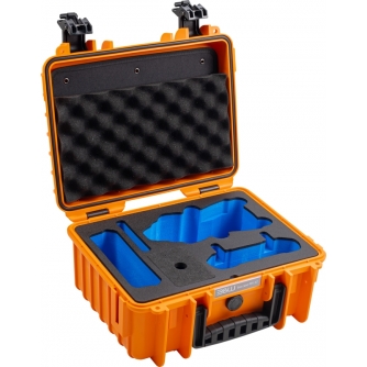 Cietie Koferi - BW OUTDOOR CASES TYPE 3000 FOR DJI AIR 3 / ORANGE 108689 - ātri pasūtīt no ražotāja