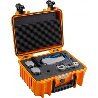 Koferi - BW OUTDOOR CASES TYPE 3000 FOR DJI AIR 3 / ORANGE 108689 - ātri pasūtīt no ražotāja