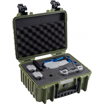 Cietie Koferi - BW OUTDOOR CASES TYPE 3000 FOR DJI AIR 3 / BRONZE-GREEN 108690 - ātri pasūtīt no ražotāja