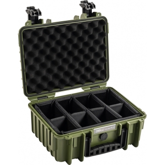 Cases - BW OUTDOOR CASES TYPE 3000 / BRONZE GREEN (DIVIDER SYSTEM) 108262 - quick order from manufacturer