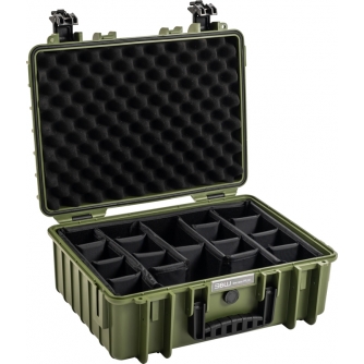 Koferi - BW OUTDOOR CASES TYPE 5000 / BRONZE GREEN (DIVIDER SYSTEM) 108264 - ātri pasūtīt no ražotāja