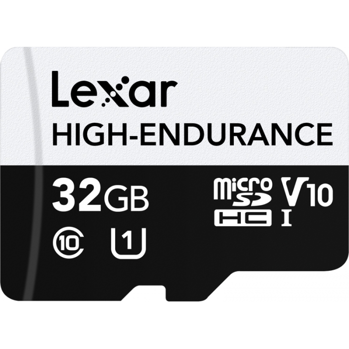 Atmiņas kartes - LEXAR MICROSD HIGH-ENDURANCE MICROSDHC UHS-I/U1/10 R100/W30 (V10) 32GB LSDM10-32 - ātri pasūtīt no ražotāja