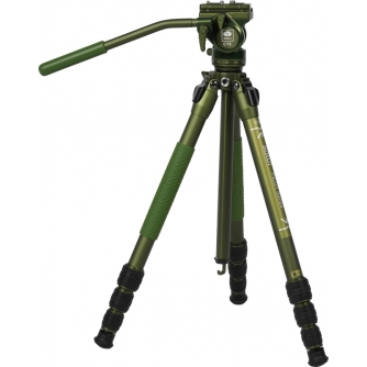 Video Tripods - SIRUI PILOT SERIES ALU TRIPOD CT04+CT5 VIDEOHEAD GREEN CT04+CT5 - quick order from manufacturer