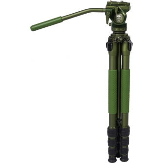 Video statīvi - SIRUI PILOT SERIES ALU TRIPOD CT04+CT5 VIDEOHEAD GREEN CT04+CT5 - быстрый заказ от производителя