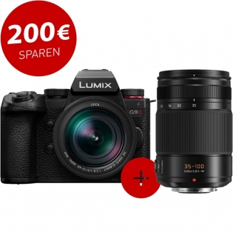 Mirrorless Cameras - Panasonic Premium Panasonic Lumix G9 II with LEICA 12-60mm Lens + LEICA 35-100mm (H-ES35100E) - quick order from manufacturer