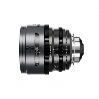 CINEMA Video Lenses - DZOFILM Pavo 2x Anamorphic 28mm T2.1 for PL/EF Mount (S35) metric - Blue Coating (DZO-PA2821PLMB) - quick order from manufacturer