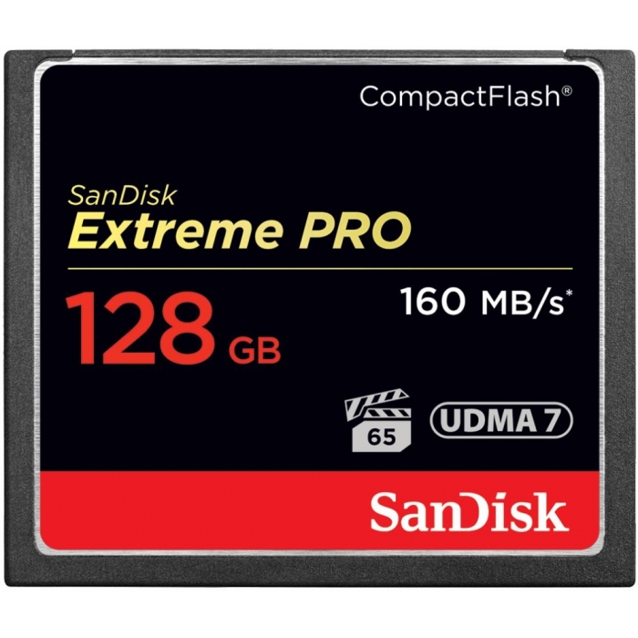 Memory Cards - SanDisk Extreme PRO CompactFlash Card 160MB/s 128GB - quick order from manufacturer