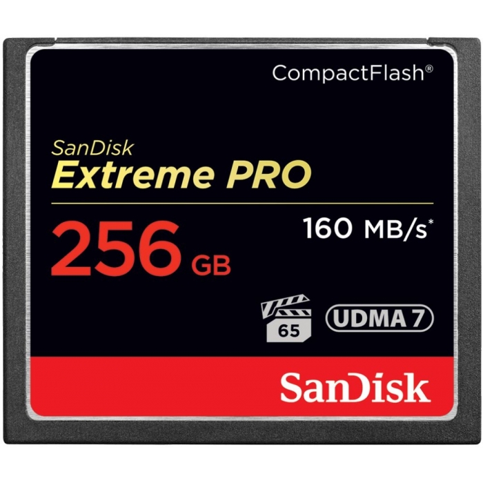 Memory Cards - SanDisk Extreme PRO CompactFlash Card 160MB/s 256GB - quick order from manufacturer