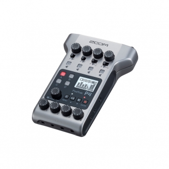 Skaņas ierakstītāji - Zoom P4 PodTrak Podcasting Mixer and Interface - быстрый заказ от производителя