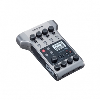 Skaņas ierakstītāji - Zoom P4 PodTrak Podcasting Mixer and Interface - быстрый заказ от производителя